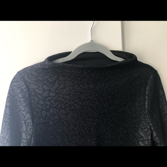 Maxi Black Muted Print Top - Picture 4 of 4